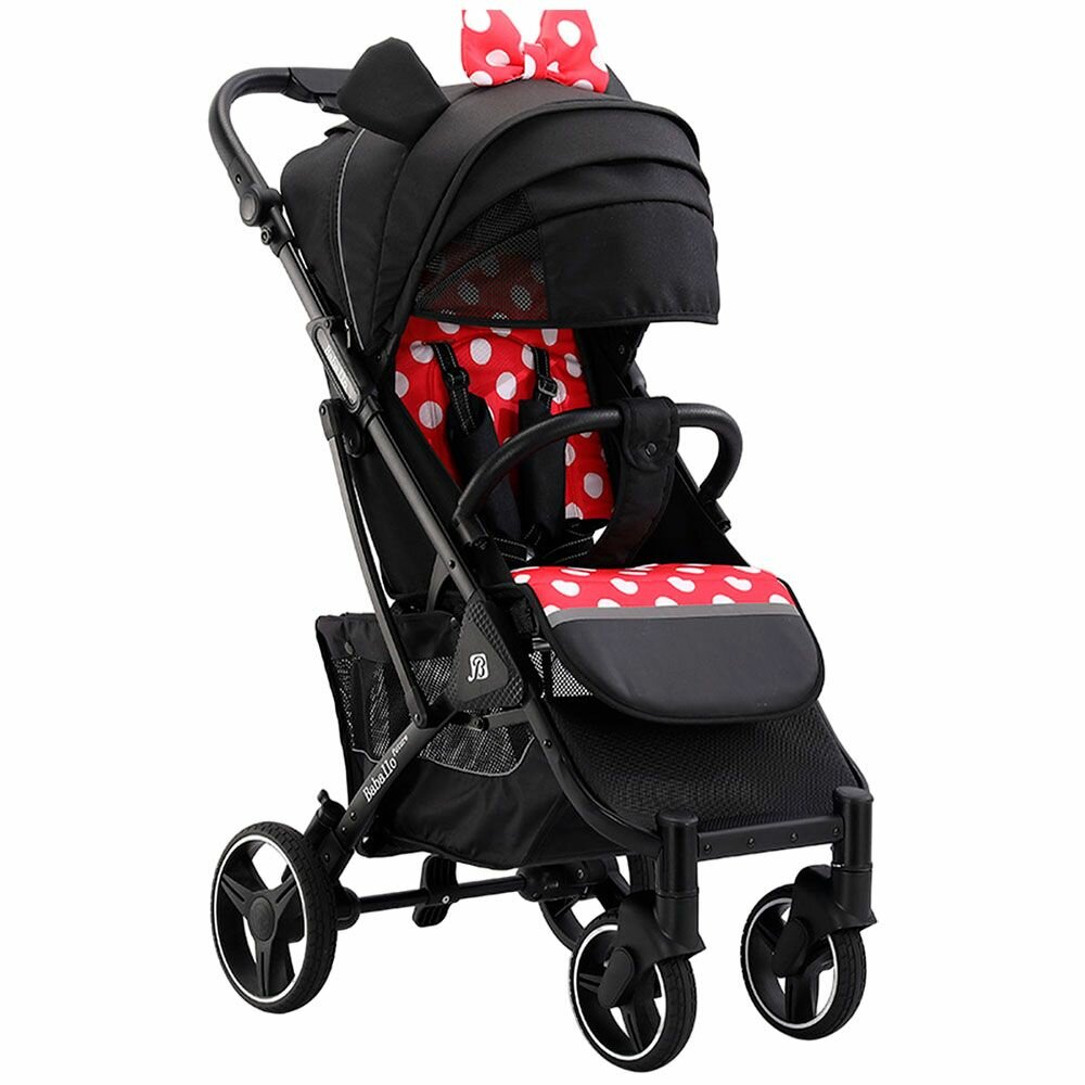 Изображение Детская прогулочная коляска Babalo future 2024 NEW Минни Маус, Рама черная, механическая спинка, сумка в комплекте