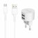 СЗУ BOROFONE BA23A Brilliant 2xUSB, 2.4А + кабель MicroUSB, 1м (б...