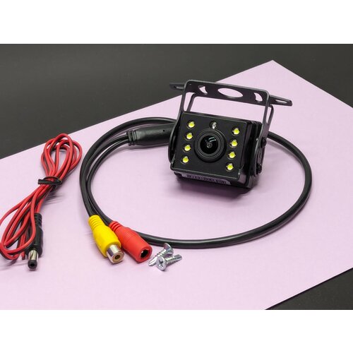 Камера заднего вида CVBS инфракрасная грузовая влагостойкая с RCA разъемом 12-24-36 Вольт Камера для грузовика фуры прицепа фургона легковушки 2138₽