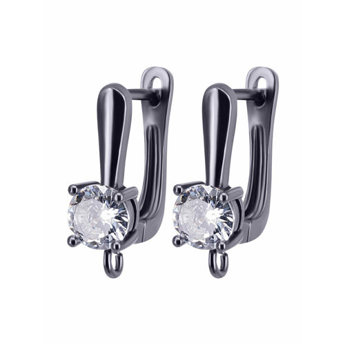 Швензы основа для сережек стразы бижутерный сплав черный 32-20024 310₽