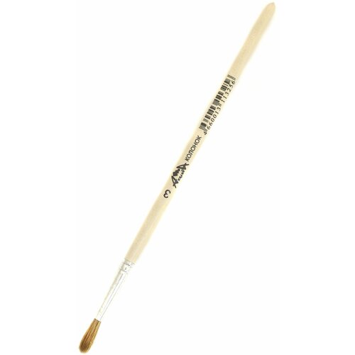 Кисть колонок 3 круглая С0574-01Ш 398₽