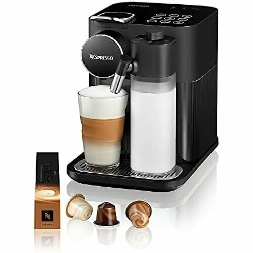 Кофемашина Nespresso DeLonghi EN640 B Gran Lattissima с автоматической системой приготовления молока давление 19 бар 1400 Вт черный 6081400₽