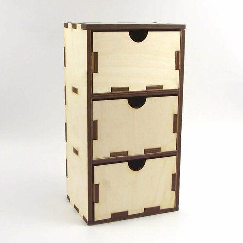 Деревянная заготовка для творчества и декорирования PlainBox Шкатулка Мини комод 850₽