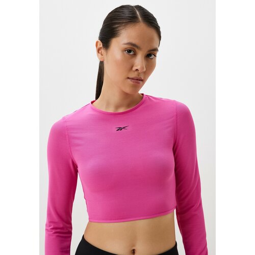 Лонгслив Reebok, размер M, розовый