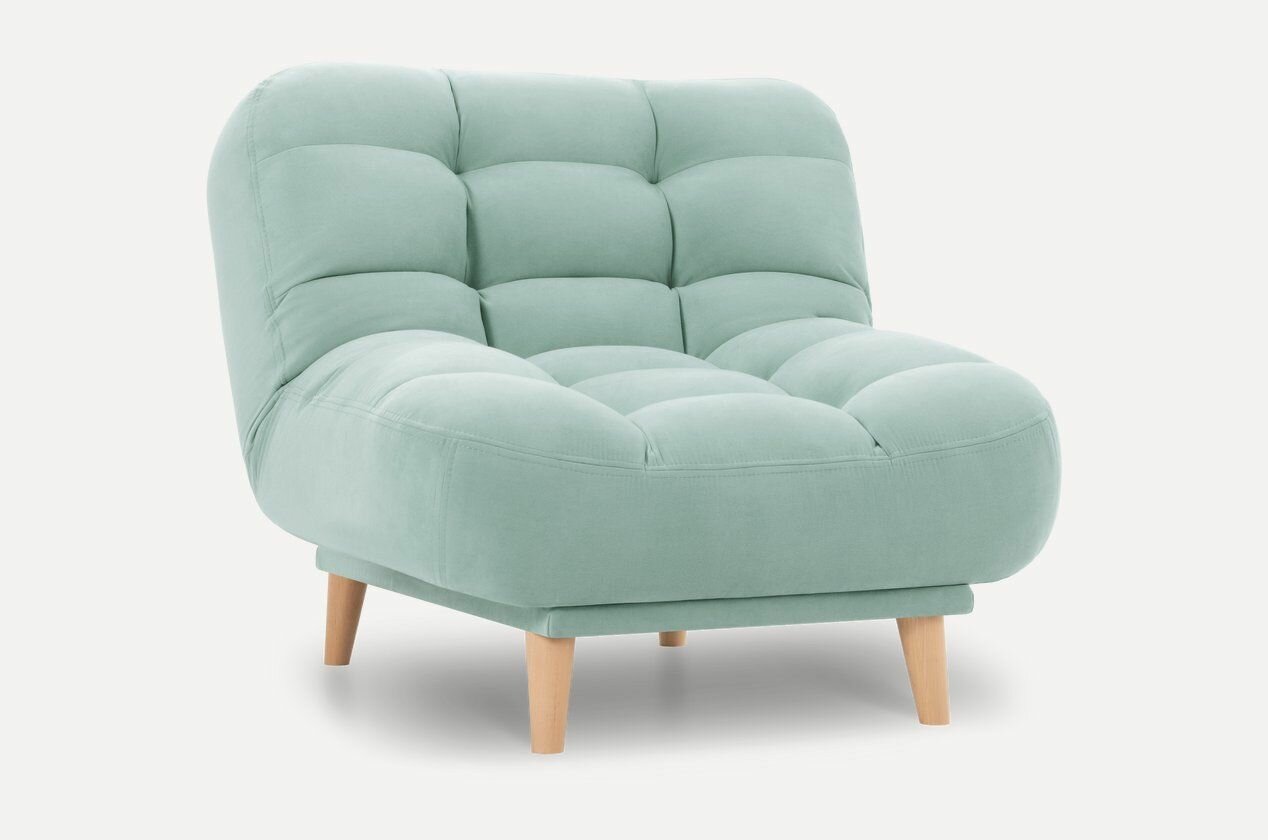 Кресло-кровать Бонс-Т Velvet Mint, 95 см х100 см х90 см