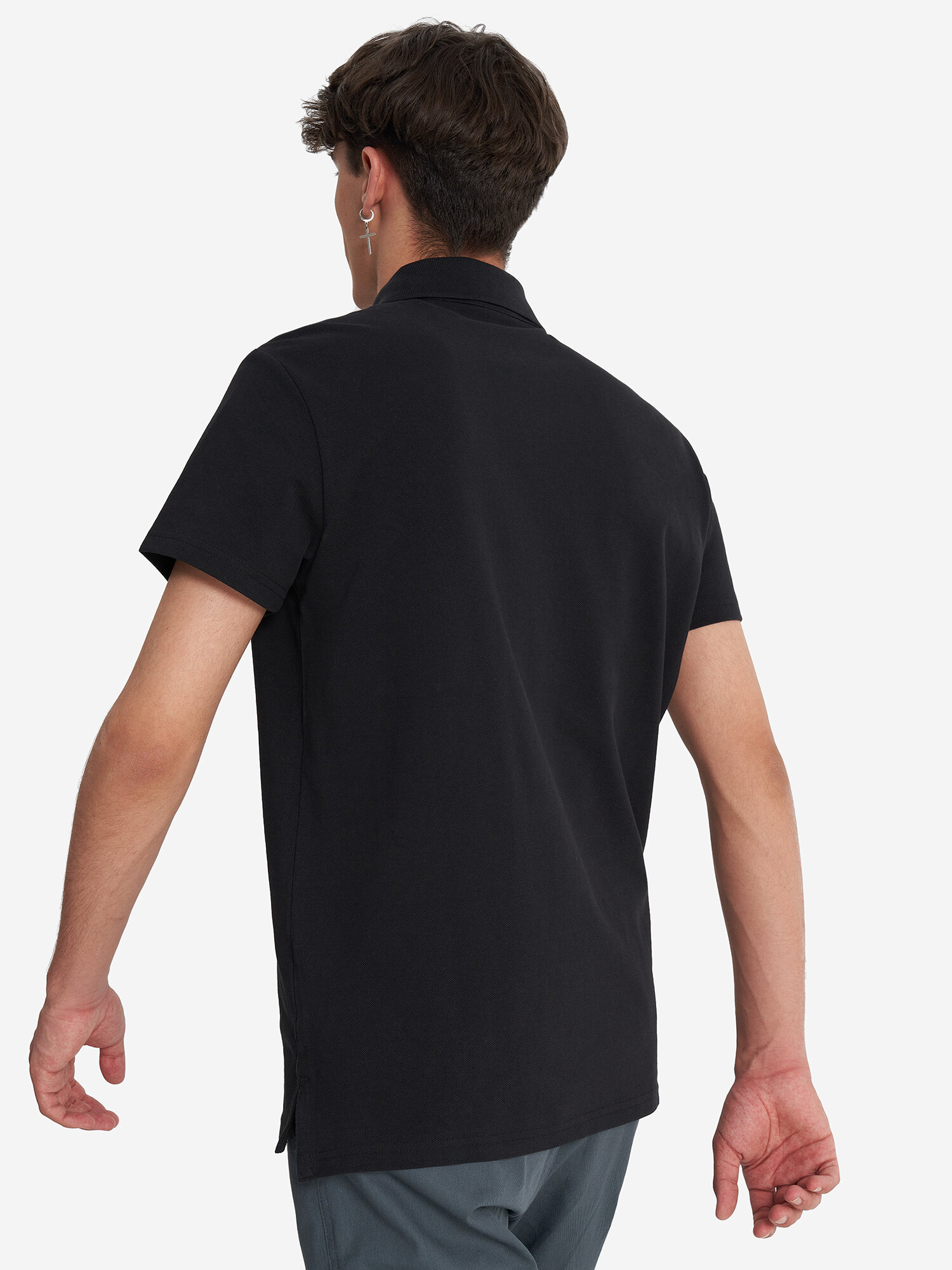 Поло Fila, размер 50, черный — фото 1