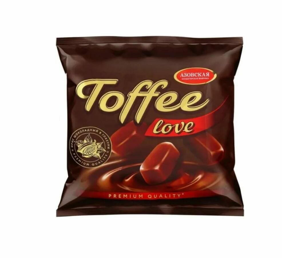 Азовская кондитерская фабрика конфеты Toffee love,250 г