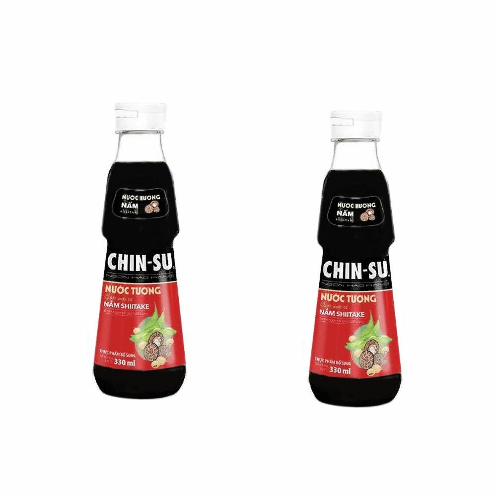 Соевый соус CHIN-SU с грибами шиитаке (NAM SHIITAKE), 2 шт, 330 мл.