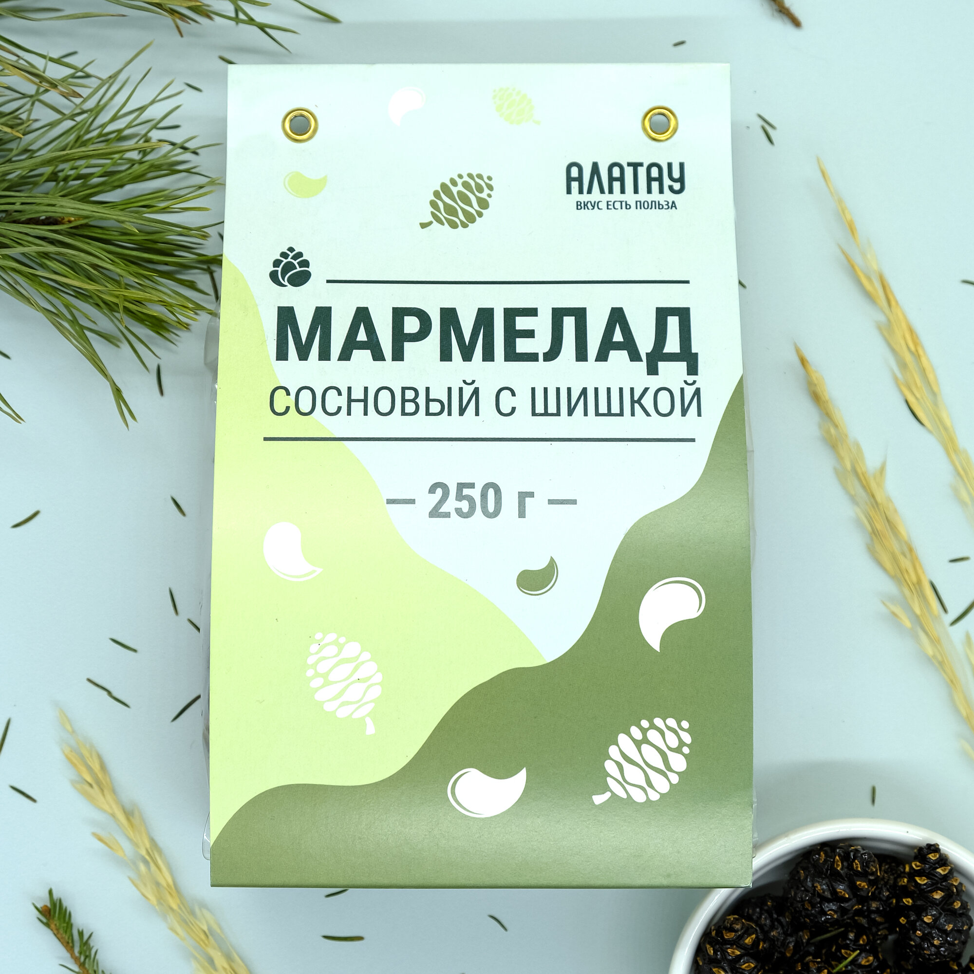 Мармелад натуральный Сосновый с шишкой 250 гр
