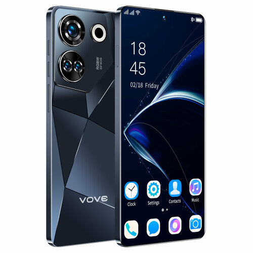 Смартфон VOVE Camon 20 12512 ГБ MTK 8050 полуночный черный 10539₽
