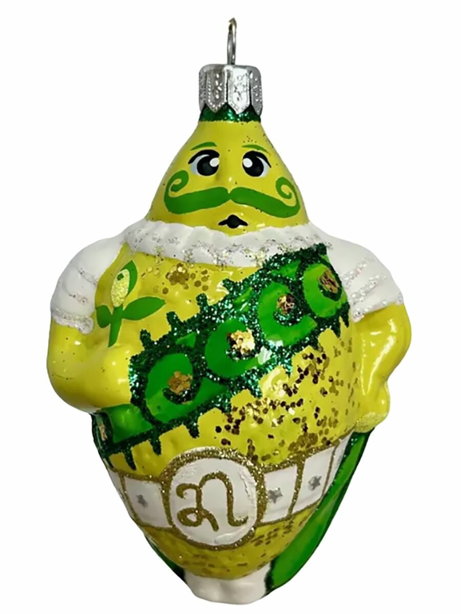 Елочная игрушка бирюсинка Принц Лимон в подарочной упаковке 11см