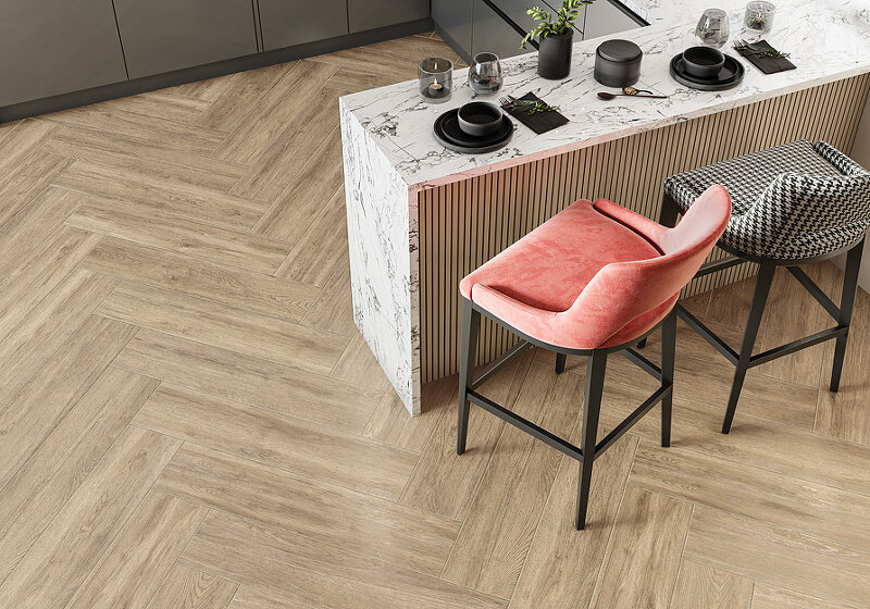 Керамогранит Delacora Realwood Beige sugar-эффект GP2090REL11R 20x90 см