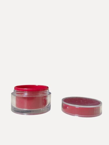 Изображение товара Баночка акриловая для крема и геля, с термосом и отсекателем, 15мл, 5шт, коралловая