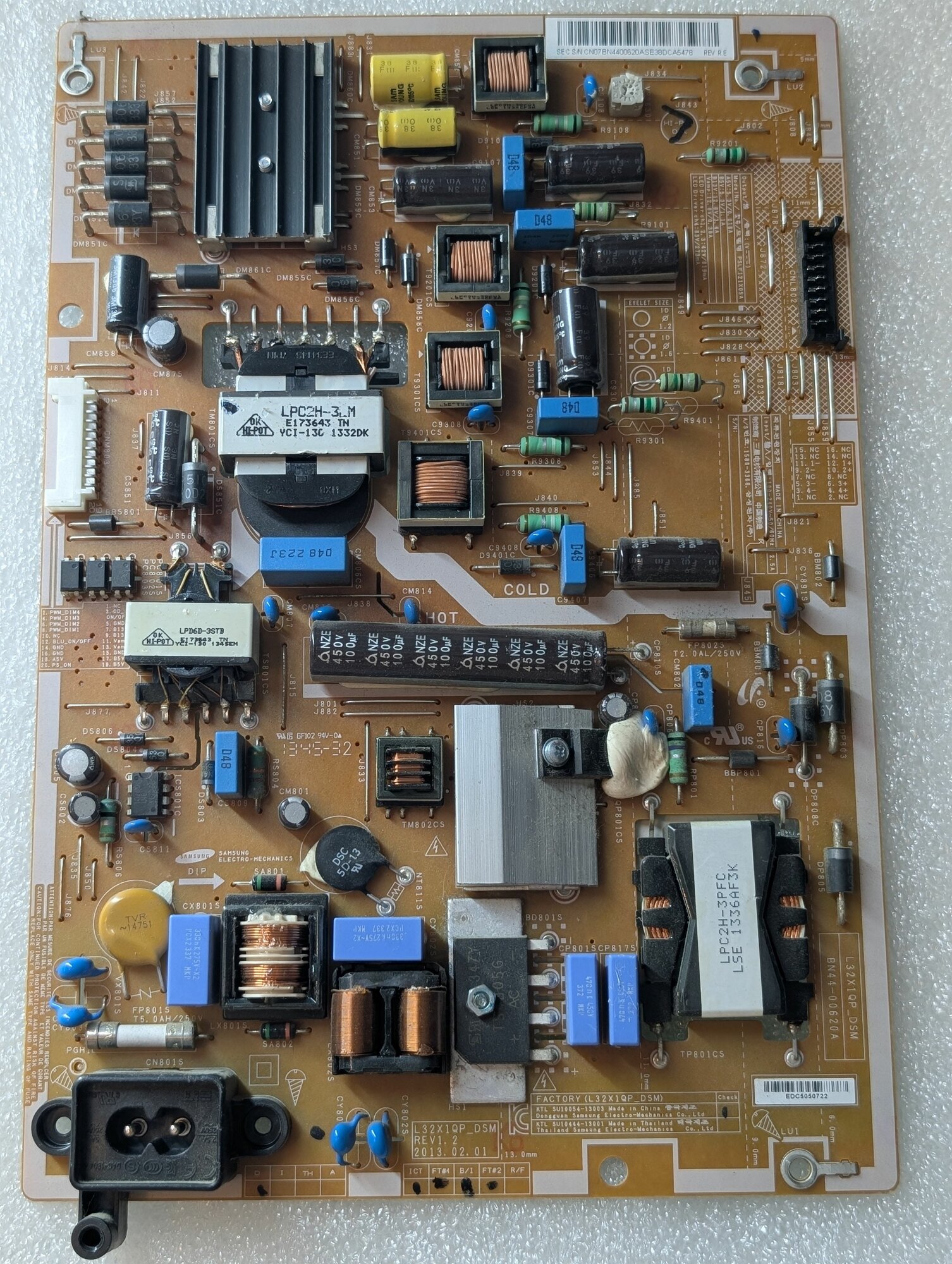 Запчасть для телевизора DPS-119CP DPS-130QP A