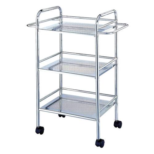 Этажерка MY SPACE 3 яруса напольная хромированная сталь серебристая 12110₽