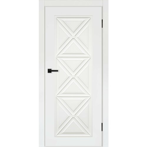 Дверь межкомнатная комплект с коробкой и наличниками Турин-18 без стекла белая эмаль 600х2000мм 14000₽