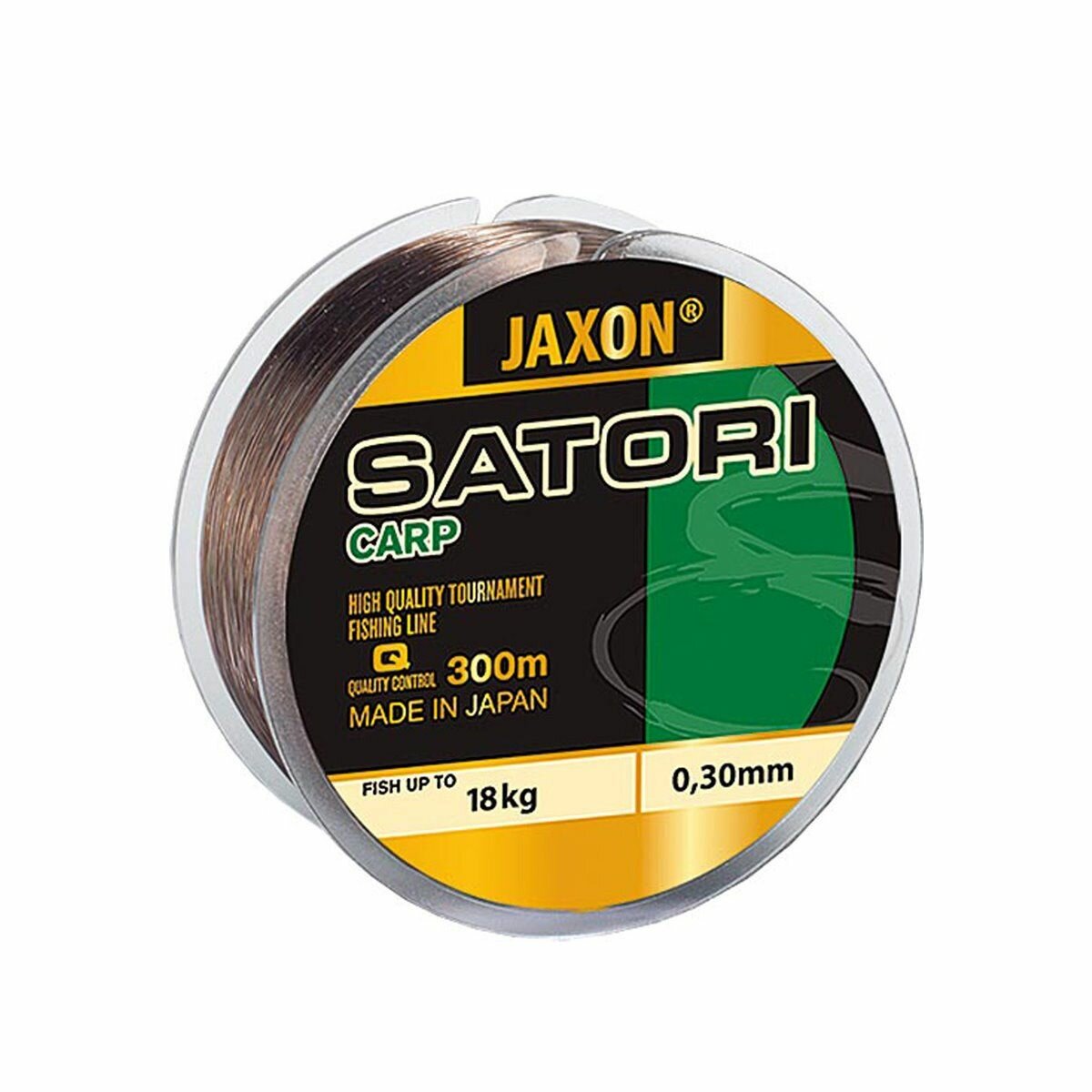 Леска карповая для рыбалки Jaxon Carp коричневая 300 м 0,30 мм 18 кг