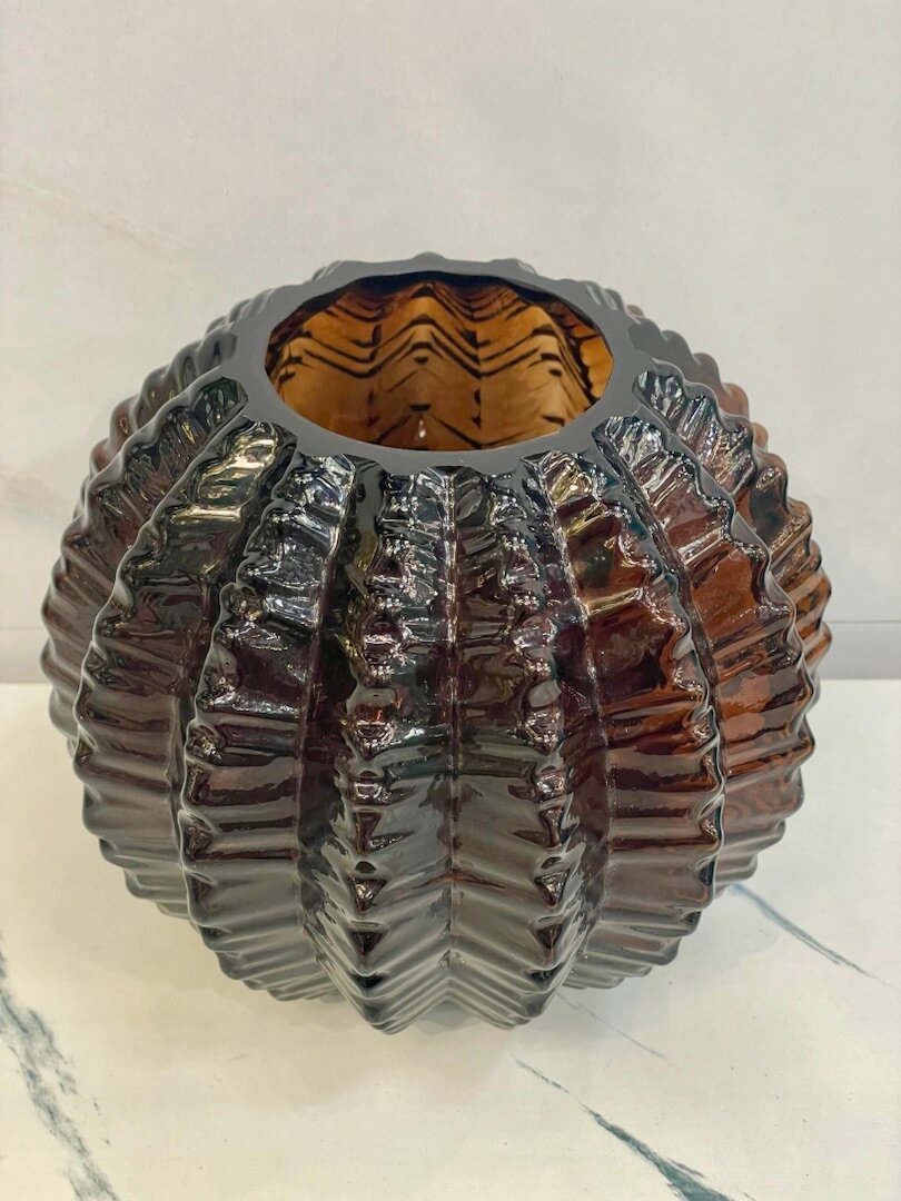 Ваза Карамбола Casaentera CE04-98637 стекло коричневый 170х170х160