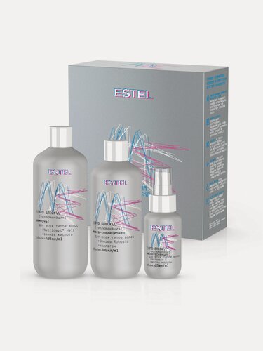 Изображение товара ESTEL ME "Это блеск" набор для всех типов волос, шампунь, маска-кондиционер, масло-эссенция