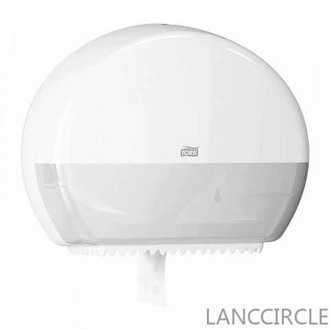 Диспенсер для туалетной бумаги в мини-рулонах системы Т2 Tork Elevation mini белый 555000 LANCCIRCLE
