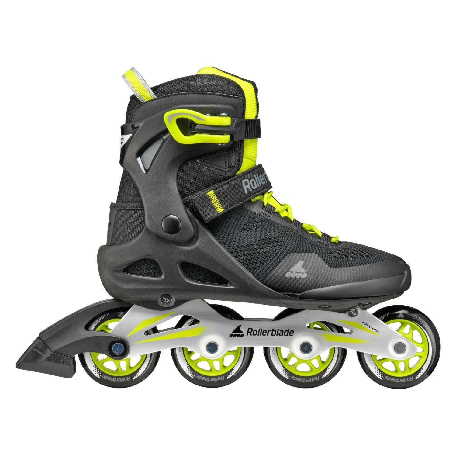 Роликовые коньки Rollerblade Macroblade 80 Black/Lime (EUR:43)