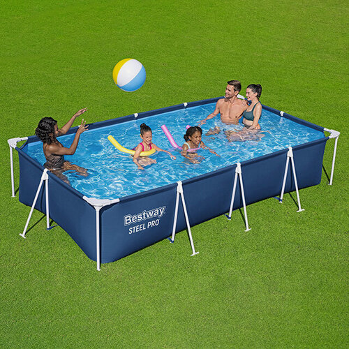 Изображение товара Прямоугольный каркасный бассейн 56405 Bestway Steel Pro (Бествей Стил Про) 400*211*81 см, Bestway (Бествей), 56405