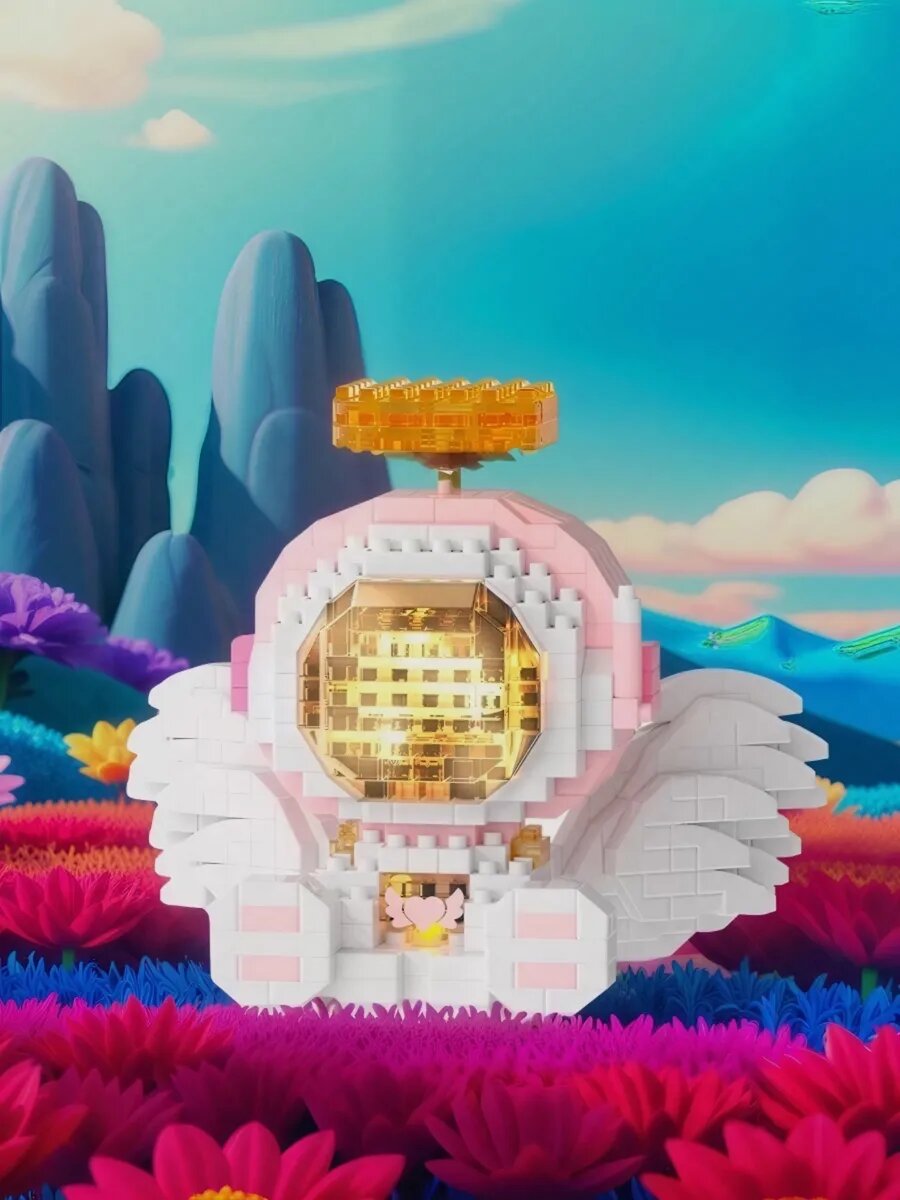 Конструктор из миниблоков ангел