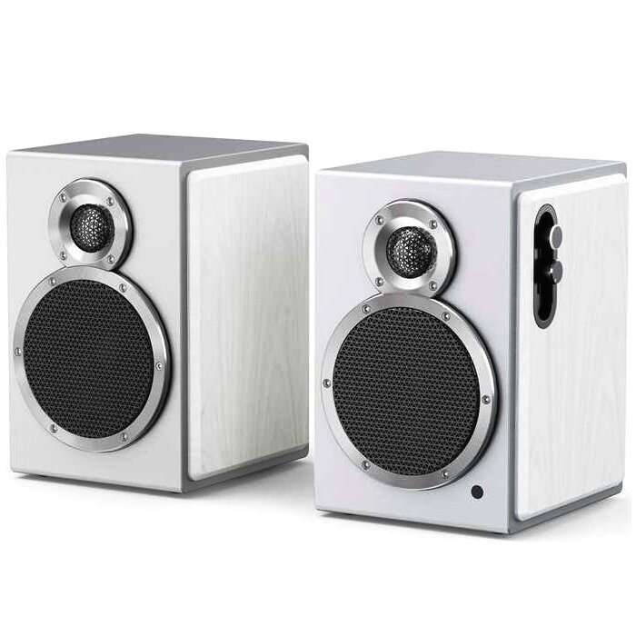 Колонки FiiO SA1 (F3053S) Cloud White мощность 50 Вт, Bluetooth v5.4, пульт - белый