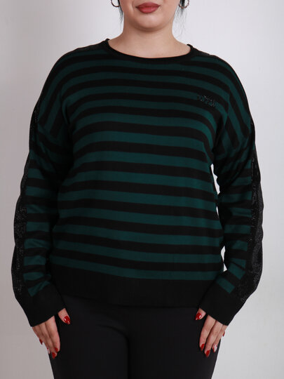 Свитер , размер OneSize, темно-зеленый — фото 1