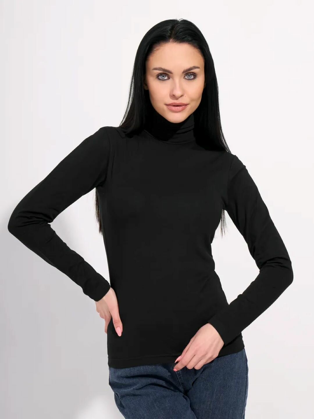 Водолазка DNZ, размер M, черный — фото 1