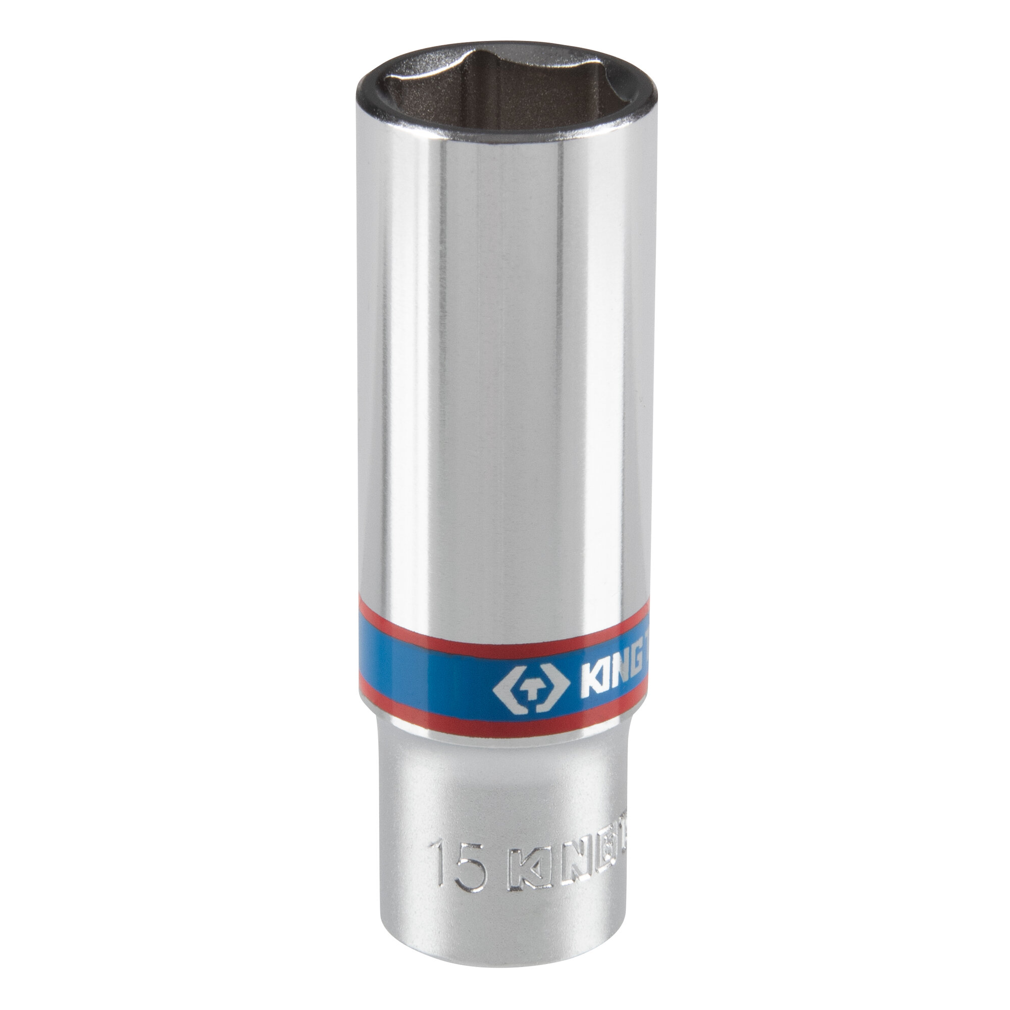 Головка торцевая глубокая шестигранная 3/8", 15 мм KING TONY 323515M — фото 1