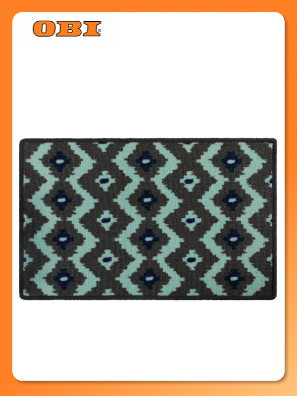 Коврик Нева Тафт Фонди полиамид термопластичный эластомер 40x60x7 см зеленый