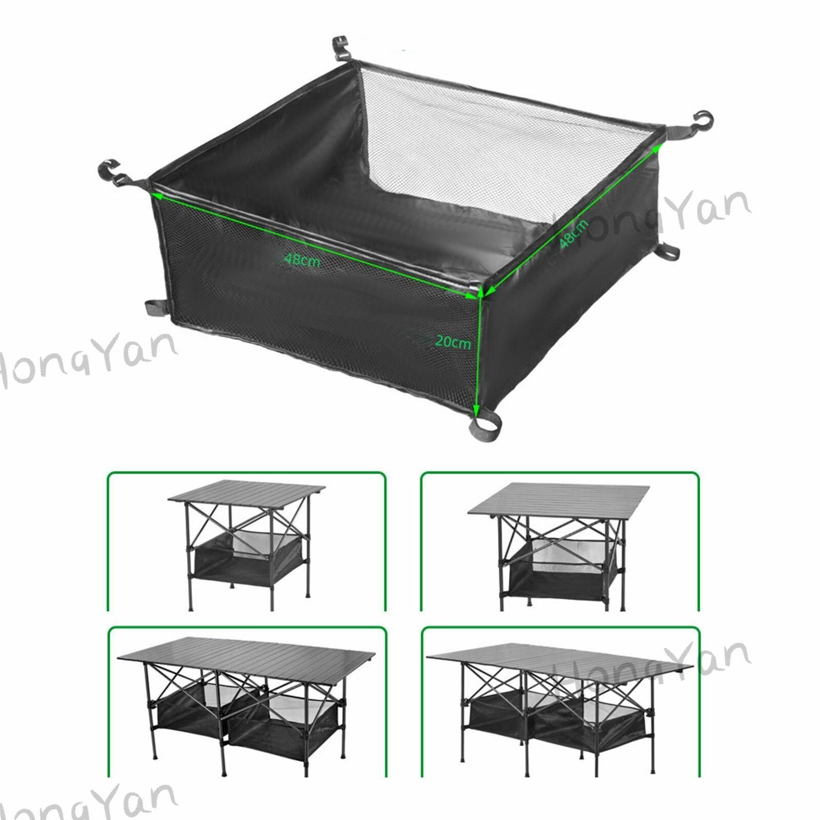 OZ-TRTE Сетчатая корзина-органайзер для походного стола, сумка-сетка, сумка для хранения под столом