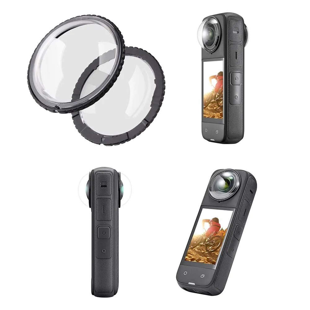 Защитное стекло для объектива Insta360 X4, закручиваемое, из закалённого стекла
