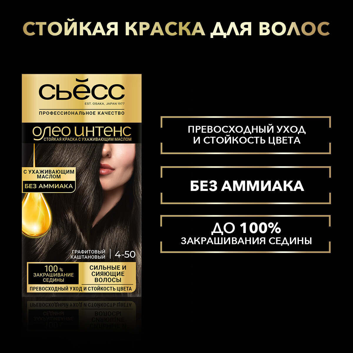 Краска для волос Syoss Oleo Intense 2-10 Черно-каштановый, 115 мл - фото №1