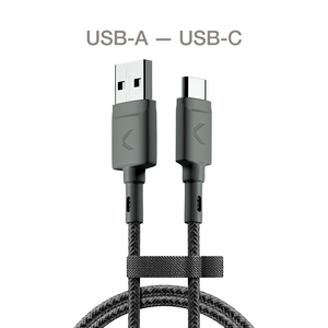 Кабель COMMO Range Cable USB-A - USB-C, 1.2 м, Graphite