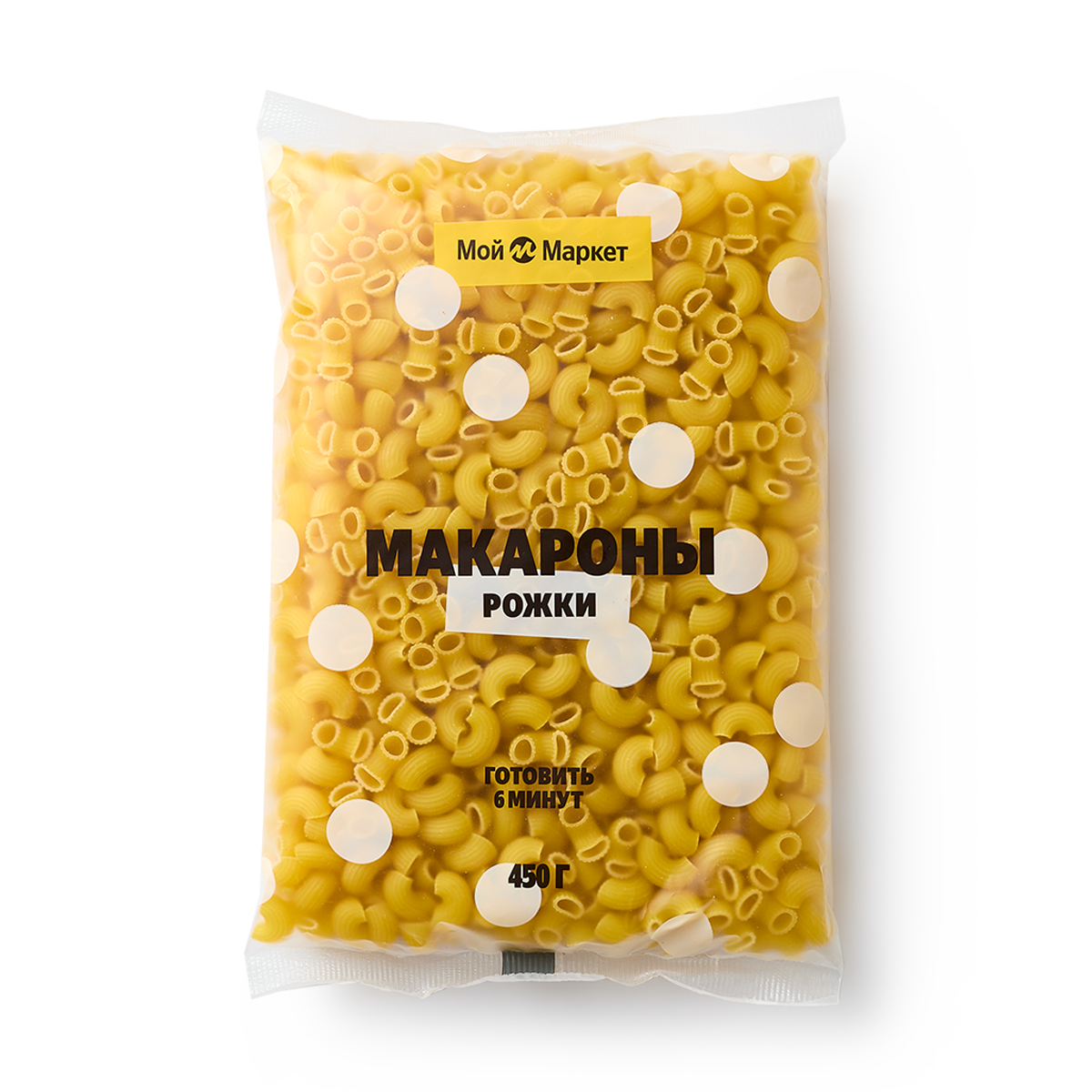 Макароны Рожки Мой Маркет, 450 г, ГОСТ