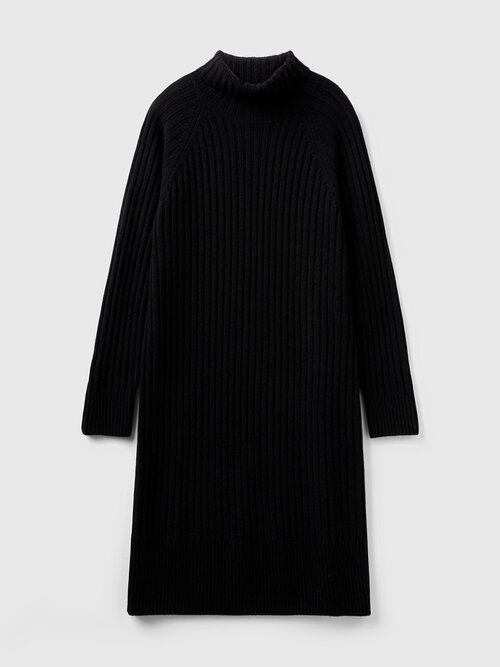 Платье UNITED COLORS OF BENETTON, размер L, черный