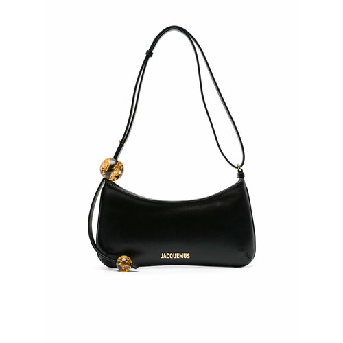 Сумка Jacquemus Bisou Perle фактура гладкая черный 105650₽