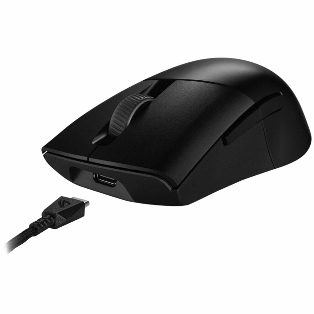 Мышь беспроводная ASUS ROG Keris Wireless AimPoint, 36000dpi, Bluetooth/ Wireless USB, RGB, 370mAh, Черный 90MP02V0-BMUA00 - фото №6