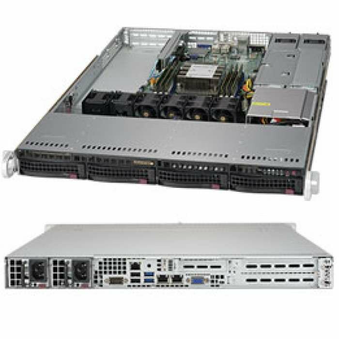 Сервер Supermicro SuperServer 5019P-WTR без процессора/без ОЗУ/без накопителей/количество отсеков 3.5" hot swap: 4/1 x 500 Вт/LAN 10 Гбит/c — фото 14