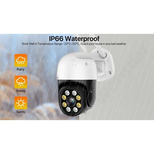 Уличная беспроводная ip-камера наблюдения WiFi C блоком питания smart camera 1080P 300000₽