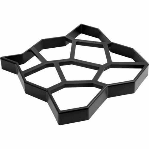 Форма для отливки садовых дорожек Vortex, 50 x 50 x 6 см черный