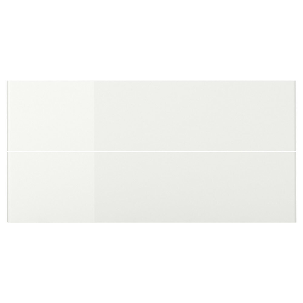 Фронтальная панель ящика глянцевый белый 40x10 см RINGHULT 003.672.30