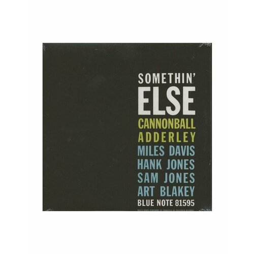 Виниловая пластинка Cannonball Adderley, Somethin' Else (0077774633819) виниловая пластинка ermitage cannonball adderley – somethin else coloured vinyl