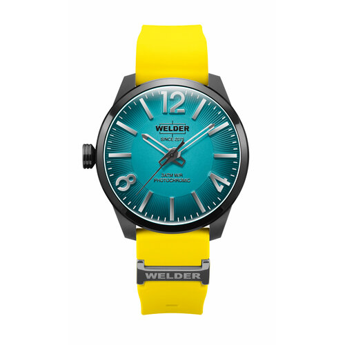 фото Наручные часы welder часы наручные мужские welder wwrl1004, 46 мм, желтый, черный