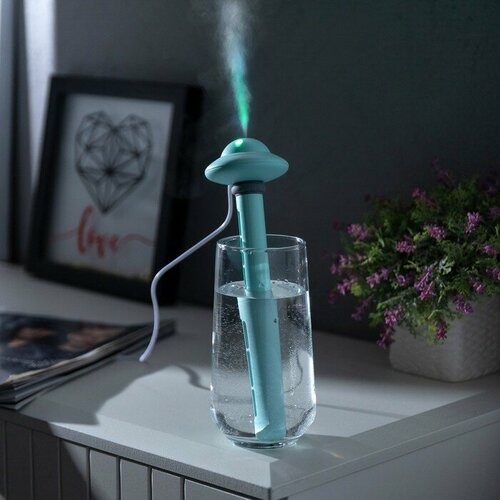 Увлажнитель воздуха НЛО HM-21 ультразвуковой погружной с подсветкой USB зелёный 124000₽