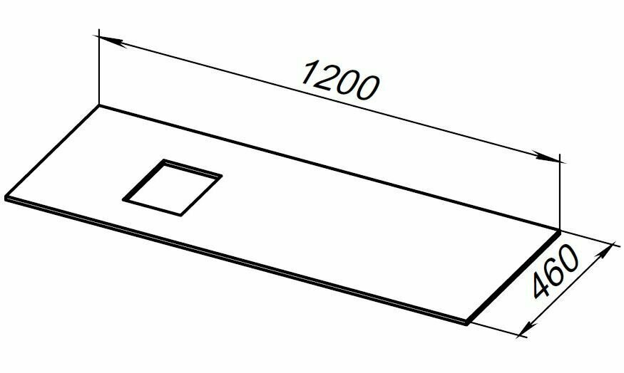 Столешница Allen Brau 1.21015.M 120 L marble - фото №4