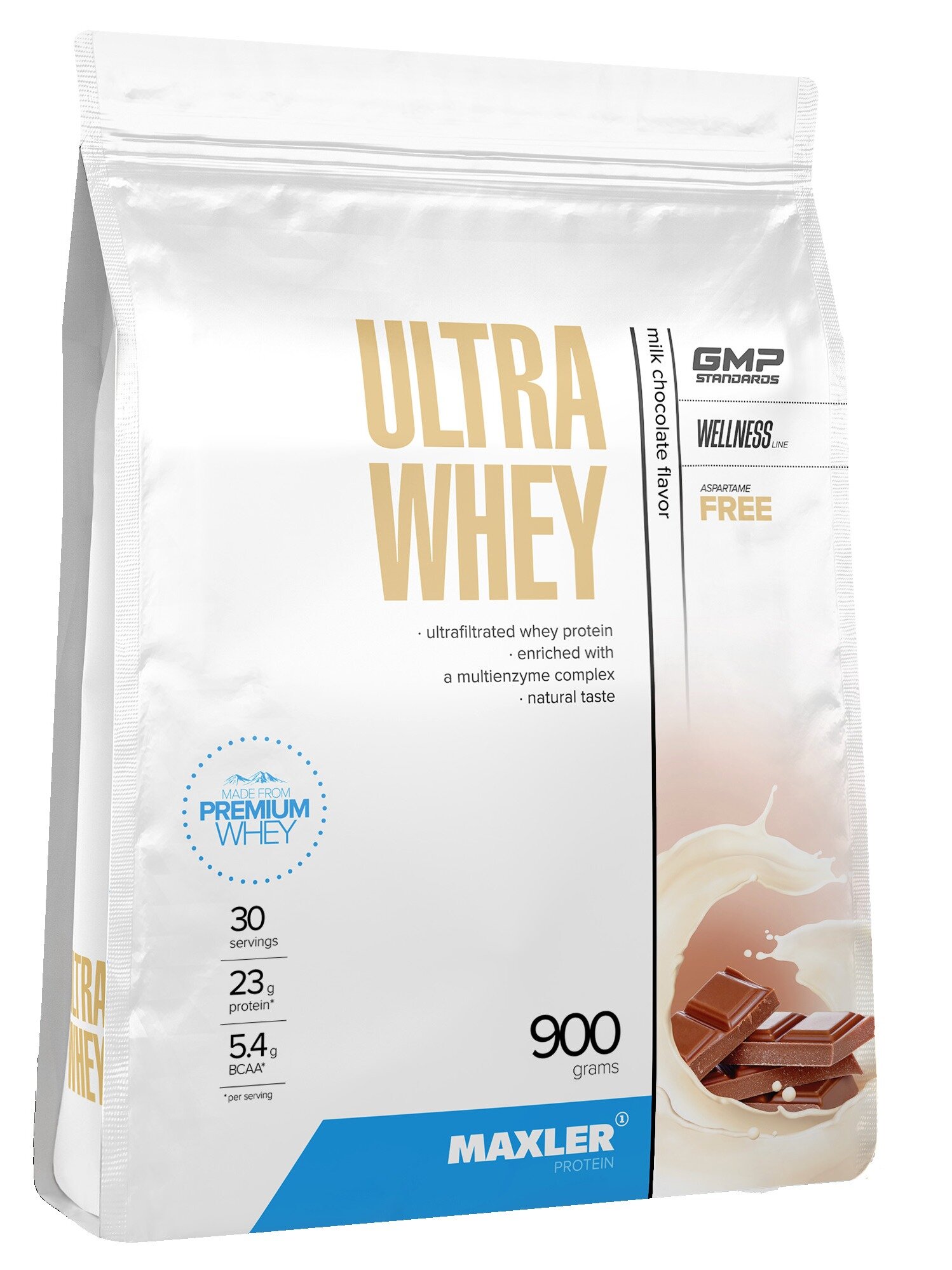 Сывороточный протеин MAXLER Ultra Whey 900 г, Молочный шоколад