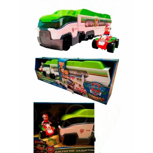 Самый большой Патрулевоз Щенячий патруль / Щенки спасатели / Автовоз для перевозки команды щенков спасателей